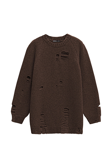 Ripped knit jumper - BRUSNIKA Women Clothes