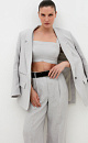 Linen crop top - BRUSNIKA. Women clothes