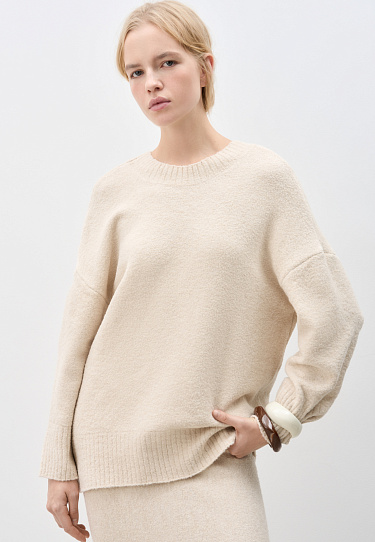 Jumper made of buckled yarn - BRUSNIKA Women Clothes