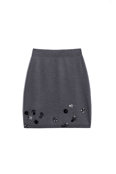 Mini skirt with sequins - BRUSNIKA Women Clothes