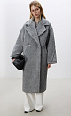 Double-breasted eco-fur coat - BRUSNIKA. Women clothes