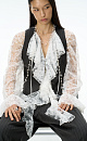 Classic V-neck vest - BRUSNIKA. Women clothes
