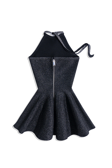 Peplum top with a halter neckline - BRUSNIKA Women Clothes