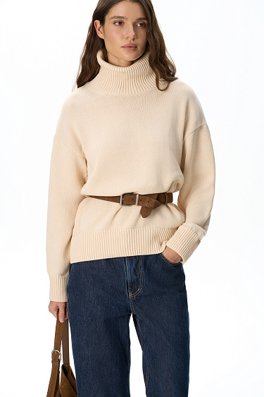 High collar jumper - BRUSNIKA Women Clothes