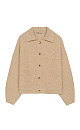 Buttoned knit bomber jacket - BRUSNIKA. Women clothes
