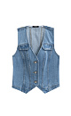 100% cotton denim vest - BRUSNIKA. Women clothes