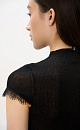T-shirt made of fine cotton with lace - BRUSNIKA. Women clothes