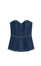 Denim corset - BRUSNIKA. Women clothes