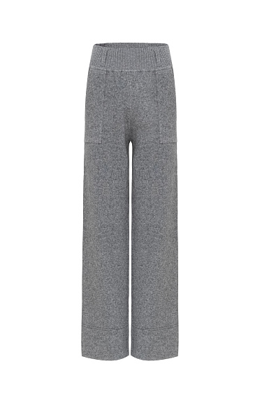 Knitted trousers made of cashmere and wool - BRUSNIKA Women Clothes