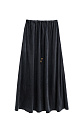 100% viscose maxi skirt with drawstring - BRUSNIKA. Women clothes