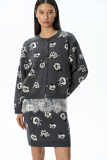 Floral print skirt - BRUSNIKA Women Clothes