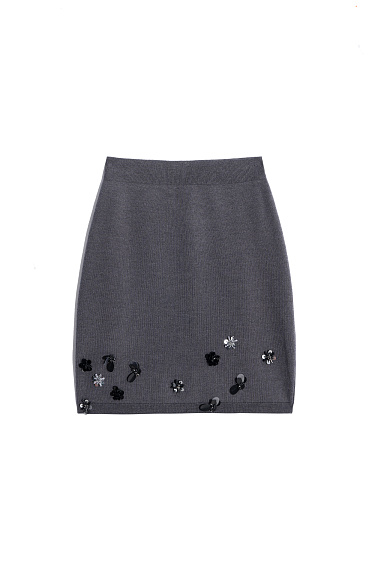 Mini skirt with sequins - BRUSNIKA Women Clothes