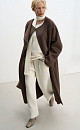 Wool coat with an asymmetrical lapel - BRUSNIKA. Women clothes