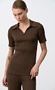 Longline polo shirt - BRUSNIKA. Women clothes