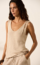 Linen top with lurex - BRUSNIKA. Women clothes