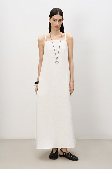 Loose 100% linen sundress - BRUSNIKA Women Clothes
