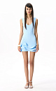 Mini dress with flounces - BRUSNIKA. Women clothes