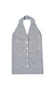 Knitted halter-neck vest - BRUSNIKA. Women clothes