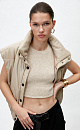 Faux leather vest - BRUSNIKA. Women clothes