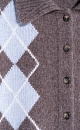cardigan with an argyle pattern - BRUSNIKA. Women clothes