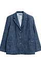 Denim single-breasted jacket - BRUSNIKA. Women clothes