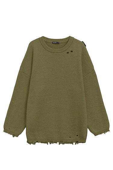 Raw edge jumper - BRUSNIKA Women Clothes