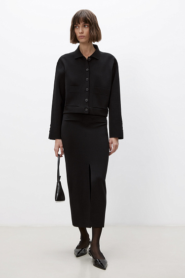 Front slit pencil skirt - BRUSNIKA Women Clothes