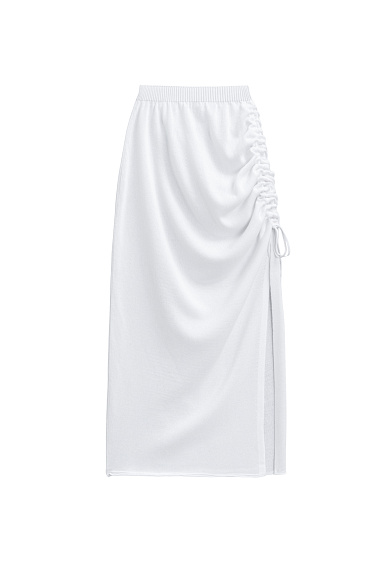 Draped Maxi Skirt - BRUSNIKA Women Clothes