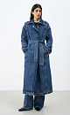 Double-breasted denim trench coat - BRUSNIKA. Women clothes