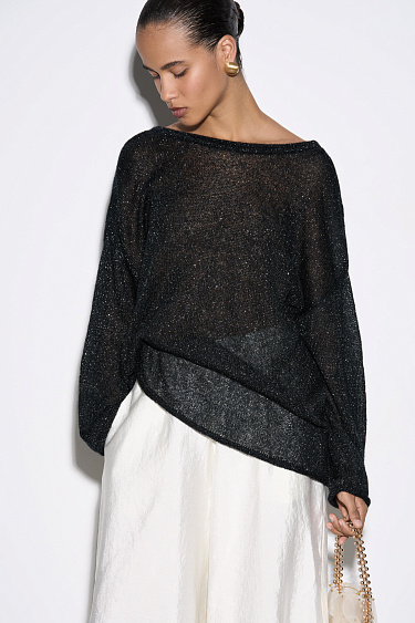 low-cut jumper on the back - BRUSNIKA Women Clothes