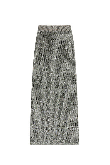 Lace midi skirt made of cotton - BRUSNIKA Women Clothes