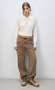 Cashmere and wool jumper with a polo collar - BRUSNIKA. Women clothes