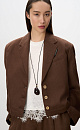 Short jacket made of 100% linen - BRUSNIKA. Women clothes