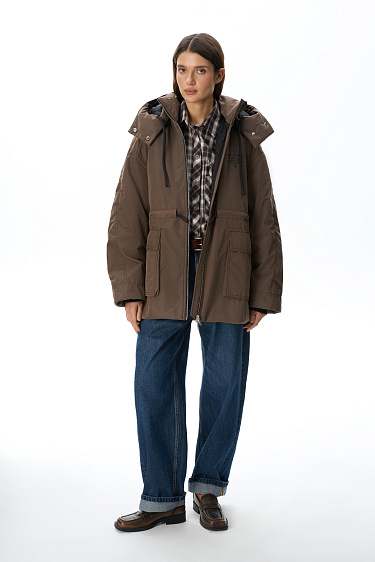 Parka with synthetic filling and an additional collar - BRUSNIKA Women Clothes