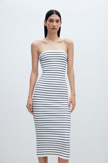 Rib-knit bodycon dress - BRUSNIKA Women Clothes