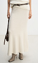 Maxi skirt made of fox fur - BRUSNIKA. Women clothes