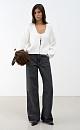 Straight leg faded jeans - BRUSNIKA. Women clothes