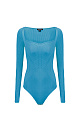 Bodysuit with shaped neckline - BRUSNIKA. Women clothes