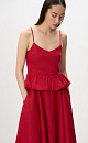 Linen top with peplum - BRUSNIKA. Women clothes