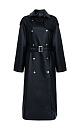 Faux leather trench coat - BRUSNIKA. Women clothes