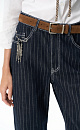 Straight striped jeans - BRUSNIKA. Women clothes