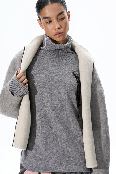 Knit jumper with stripes - BRUSNIKA Women Clothes