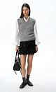 alpaca wool vest with sequins - BRUSNIKA. Women clothes