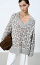 Jacquard animal print jumper - BRUSNIKA. Women clothes