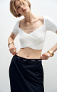 Crossed neckline top - BRUSNIKA. Women clothes