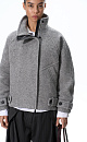 Wool bomber jacket with a stand collar - BRUSNIKA. Women clothes