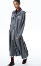Midi skirt with a yoke - BRUSNIKA. Women clothes