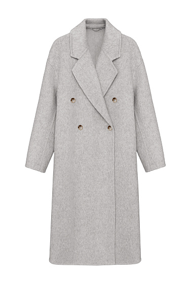 Double-breasted wool coat - BRUSNIKA Women Clothes