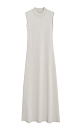 Knitted dress with a stand-up collar - BRUSNIKA. Women clothes