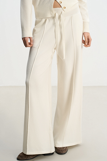 Wide cashmere trousers - BRUSNIKA Women Clothes